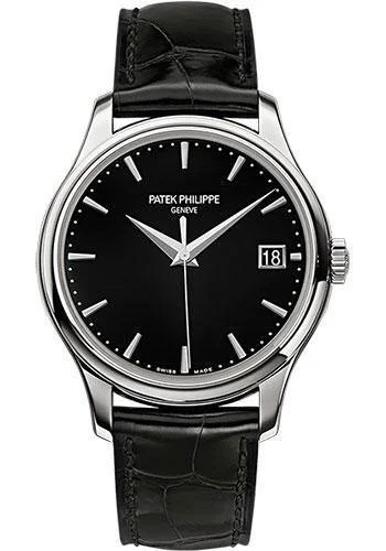 Patek Philippe 39mm Calatrava Watch Black Dial 5227G