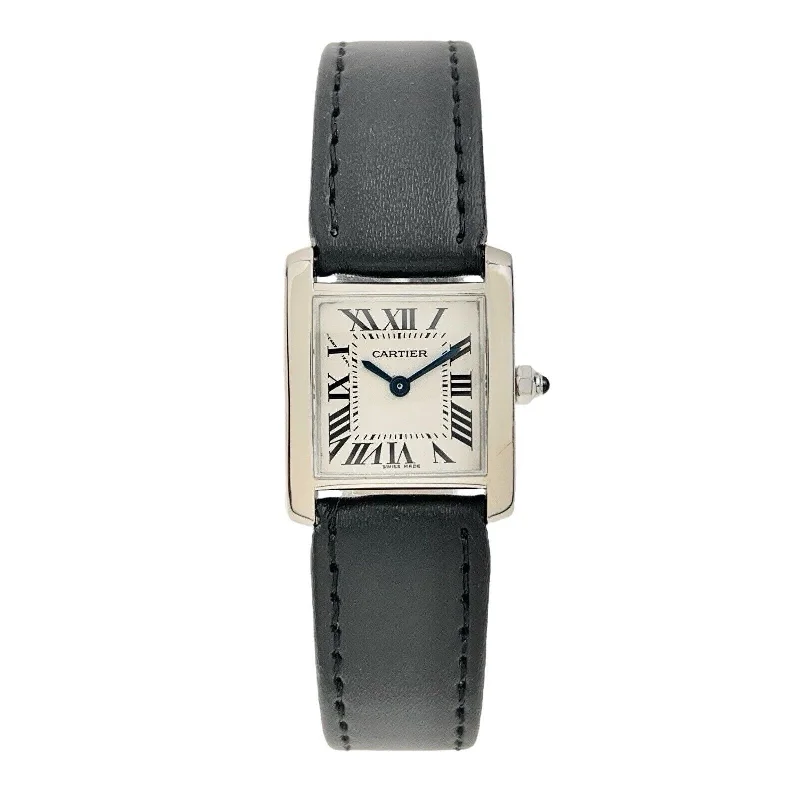 Cartier Tank Française 20mm 18k White Gold Quartz 2403