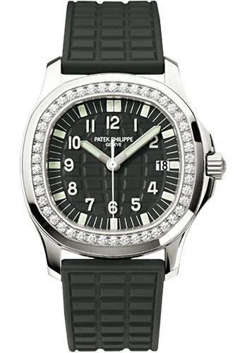 Patek Philippe 35.2mm Aquanaut Luce Watch Black Dial 5067A