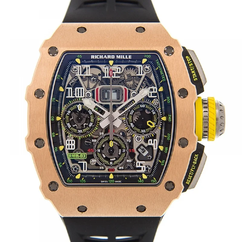 Richard Mille Automatic Winding Flyback Chronograph Rose Gold/Titanium RM 11-03