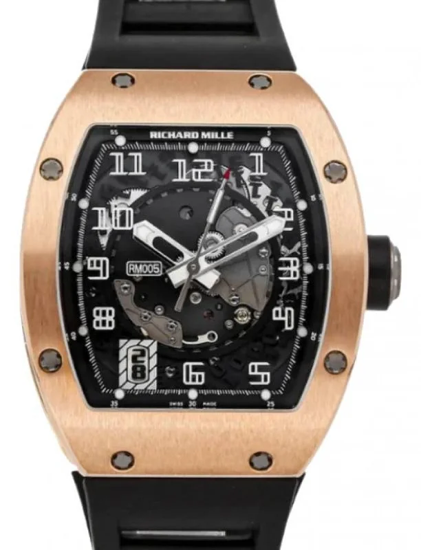 Richard Mille Automatic Rose Gold 37.8mm RM 005