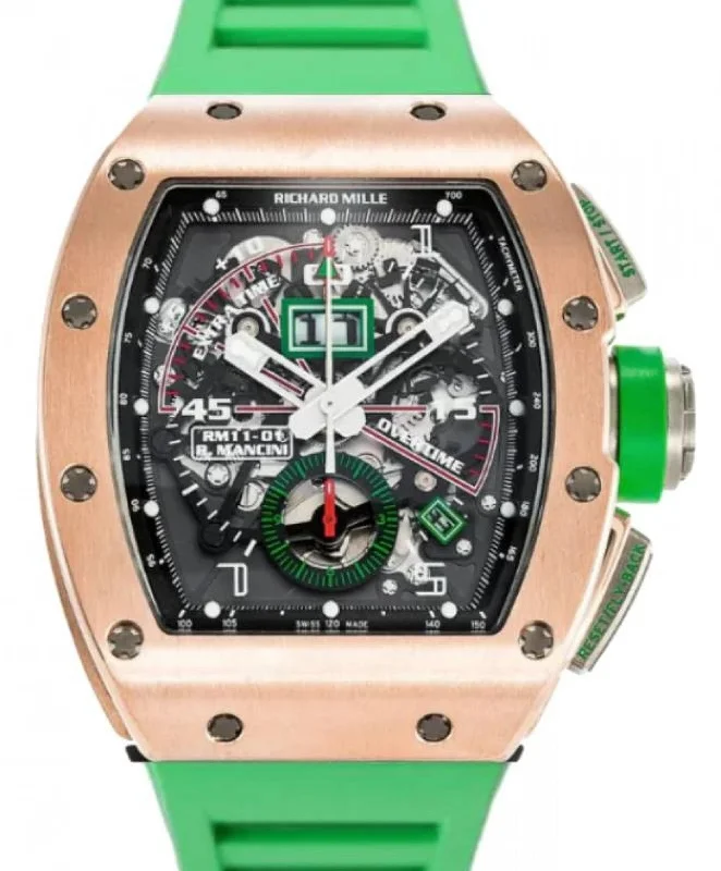 Richard Mille Automatic Flyback Chronograph Roberto Mancini Rose Gold/Titanium RM 11-01