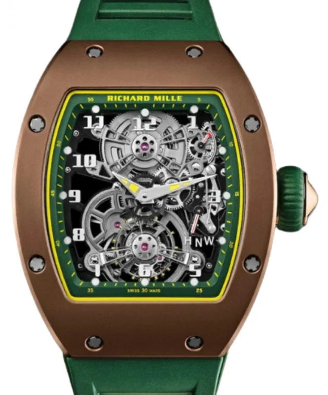 Richard Mille Manual Winding Tourbillon Brown Cermet Ceramic/Titanium RM 17-01 - BRAND NEW