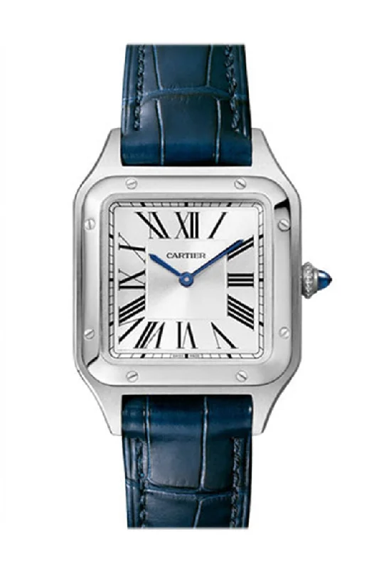 Cartier Santos-Dumont Quartz Silver Dial Ladies Watch WSSA0023