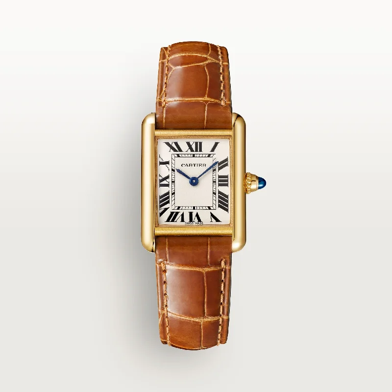 Cartier Tank Louis 29.5mm WGTA0342 Roman Silver Dial Crocodile Skin