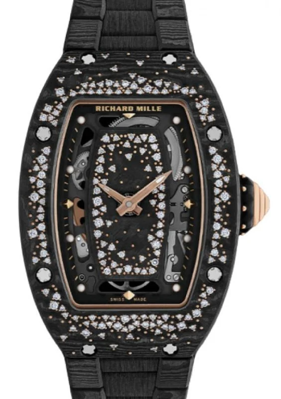 Richard Mille Automatic Winding Intergalactic Starry Night Carbon TPT Diamond Set Bezel RM 07-01 - BRAND NEW