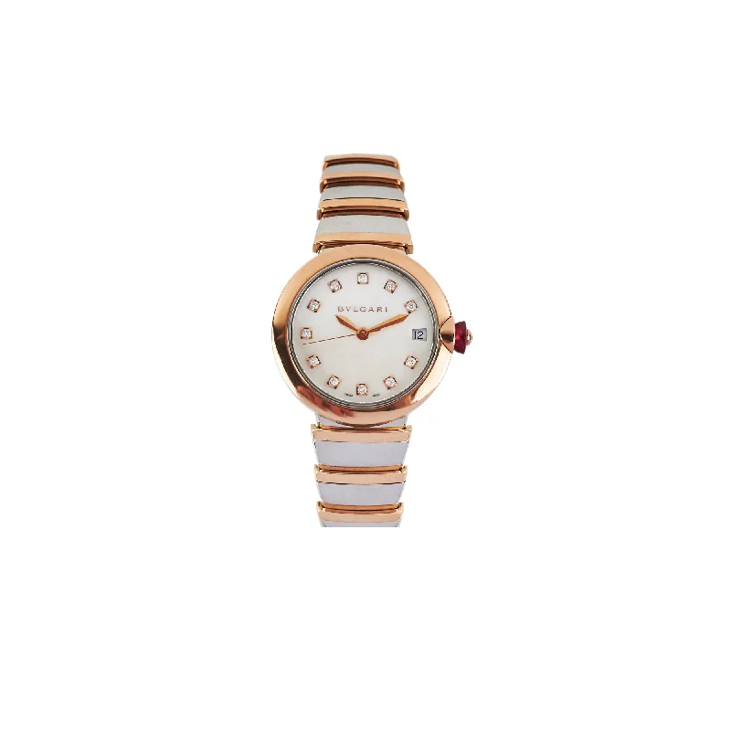 Deal of The Week - Bvlgari Lucea Rose Gold Diamond MOP Dial Watch