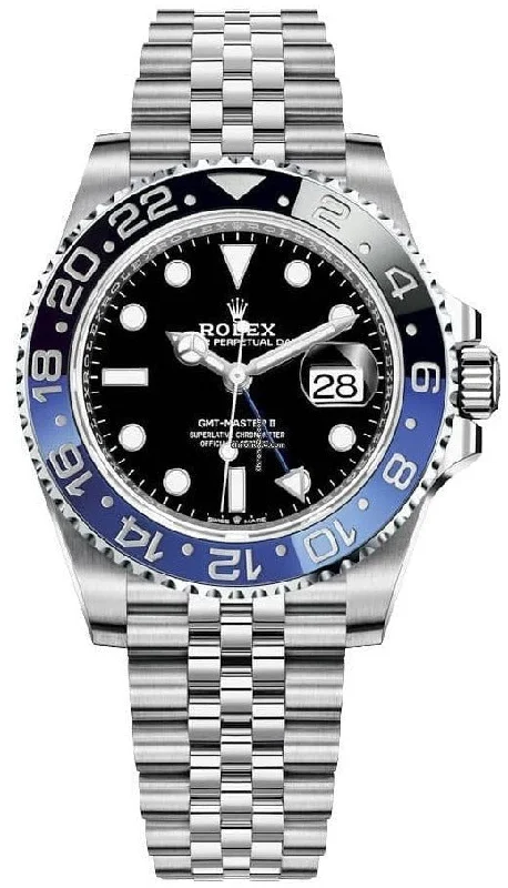 Rolex GMT-Master II "The Batman" Stainless Steel Black and Blue Cerachrom Jubilee (Ref# 126710BLNR)