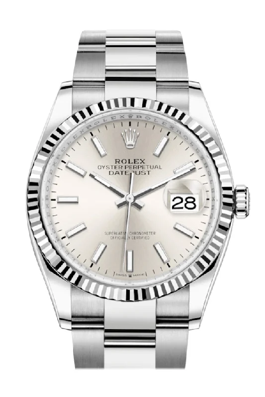 Rolex Datejust 36 Silver Dial Automatic Watch 126234