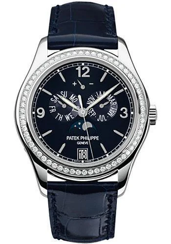 Patek Philippe 39mm Annual Calendar Compicated Watch Blue Dial 5147G