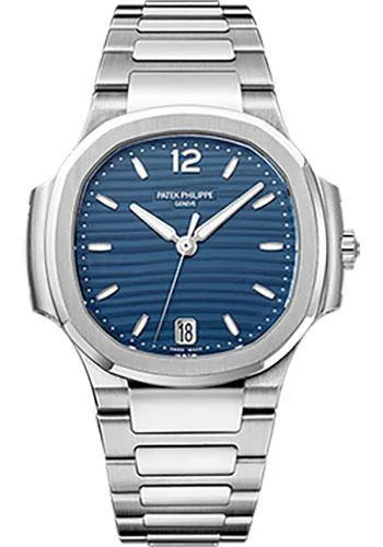 Patek Philippe 35.2mm Ladies Nautilus Watch Blue Dial 7118/1A