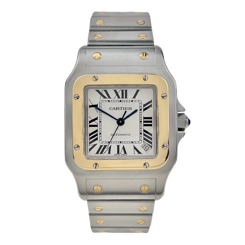 Cartier Santos Galbee 32mm Two Tone Stainless Gold 2823 Automatic Men’s Watch