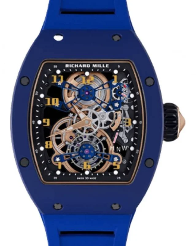 Richard Mille Manual Winding Tourbillon TZP Ceramic Blue RM 17-02 - BRAND NEW