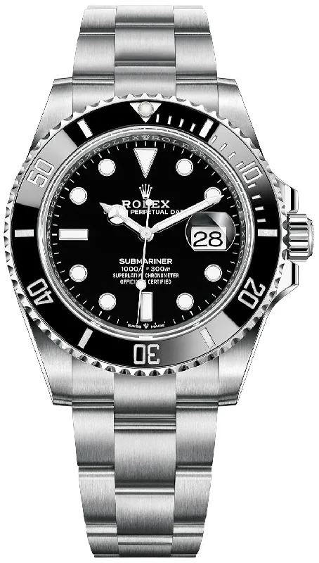 Rolex Submariner 41mm Stainless Steel Date Watch - Black Dial (Ref# 126610LN)