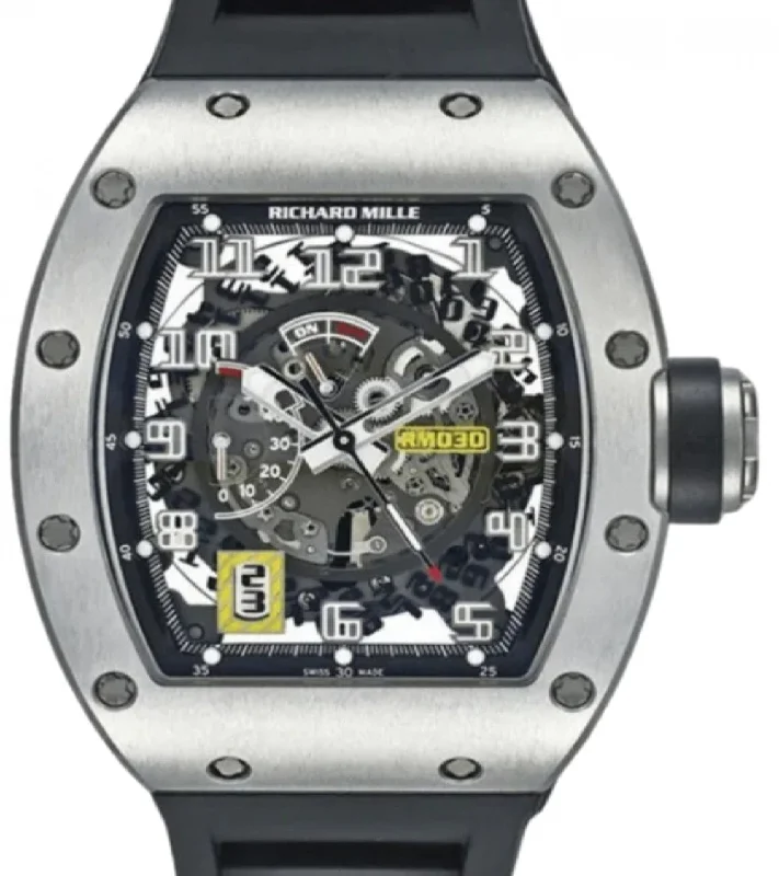 Richard Mille Automatic Winding with Declutchable Rotor White Gold RM 030 - BRAND NEW