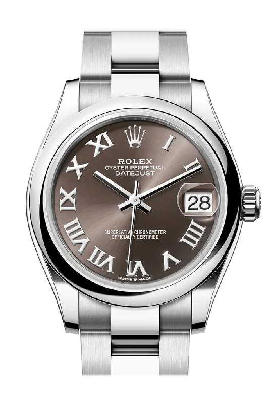 Rolex Datejust 31 Brown Roman Dial Oyster Ladies Watch 278240 278240-0015