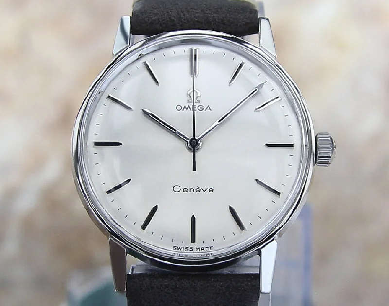 Omega Geneve Swiss Manual Calibre 601 SS Mens 1960 Watch