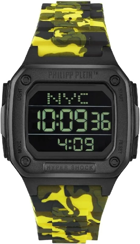 Philipp Plein Watch Hyper Shock Yellow Camo PWHAA1722