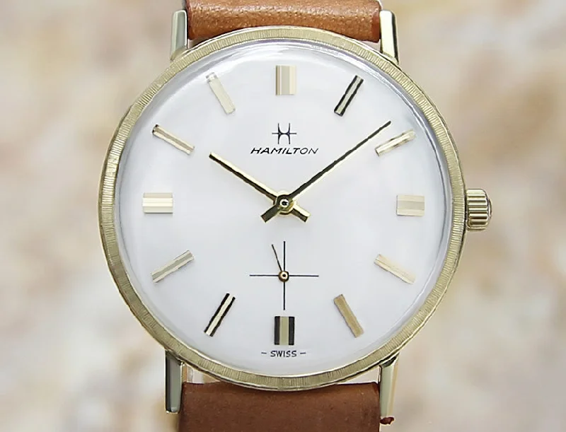 Hamilton Solid 14k Gold Men's Watch