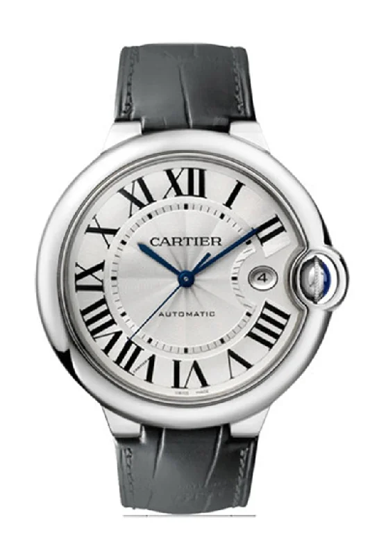 Cartier Ballon Bleu 42MM Steel  Strap W69016Z4