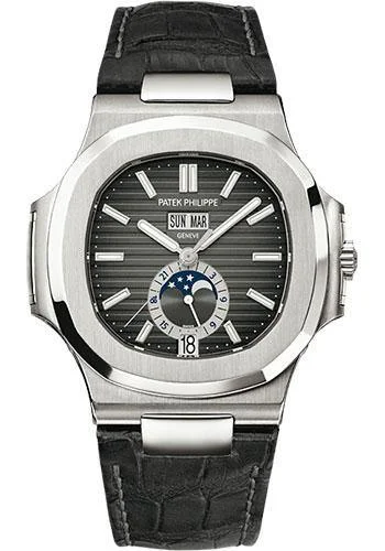 Patek Philippe 40mm Nautilus Watch Black Dial 5726A