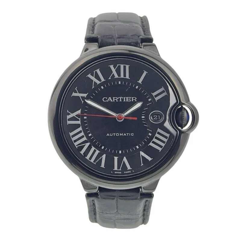 Cartier Ballon Bleu Stainless Steel PVD Black Dial 42mm Automatic Men’s WSBB015