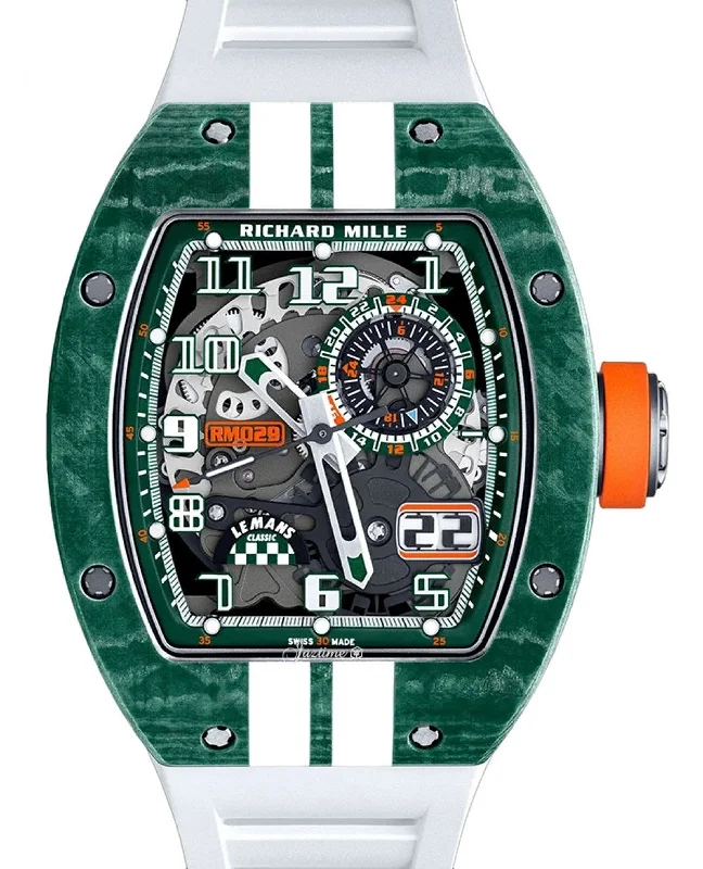 Richard Mille Automatic Winding Le Mans Classic Green/White Quartz TPT RM 029 - BRAND NEW