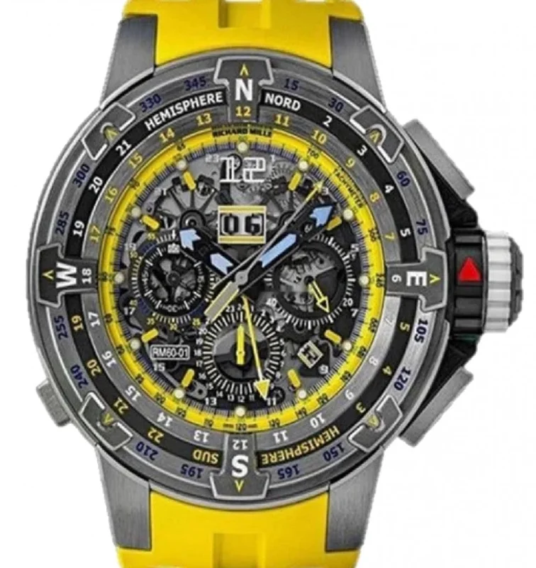 Richard Mille Automatic Flyback Chronograph Regatta "Les Voiles De St Barth" Yellow RM 60-01