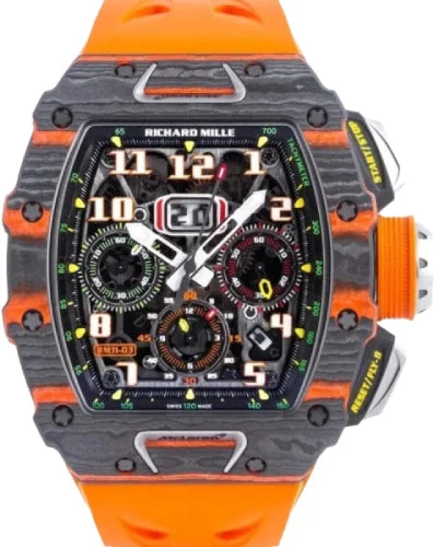 Richard Mille Limited Edition McLaren Flyback Chronograph Carbon 50mm Openworked Dial | RM11-03 (8)