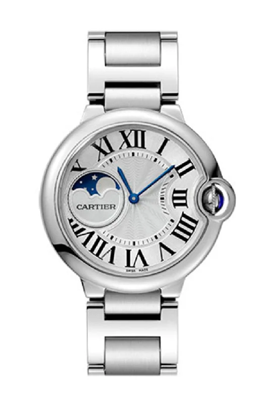 Cartier Ballon Bleu 37MM Moonphase Automatic Ladies Watch WSBB0021