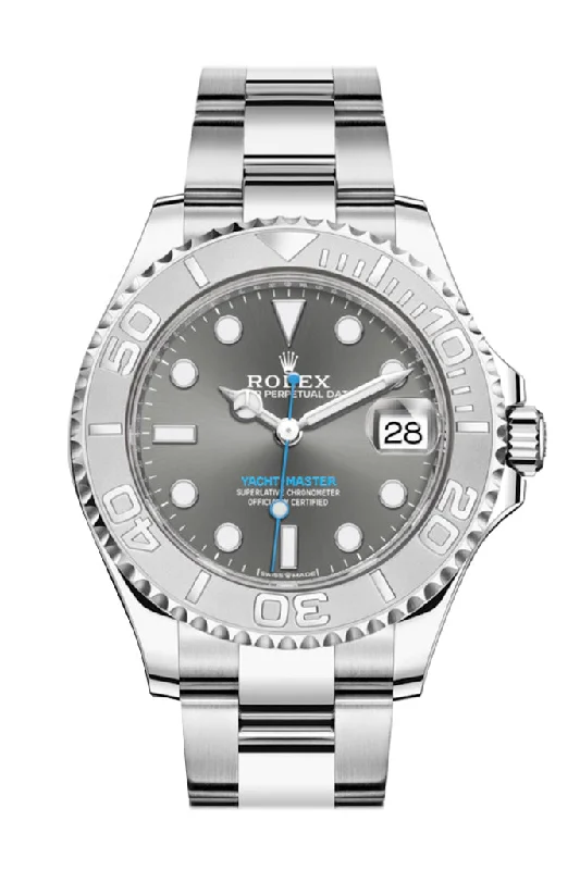 Rolex Yacht-Master 37 Rhodium Dial Automatic Men's Oyster Watch 268622